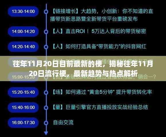 揭秘往年11月20日流行梗,最新趋势与热点解析