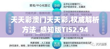 天天彩澳门天天彩,权威解析方法_感知版TIS2.94